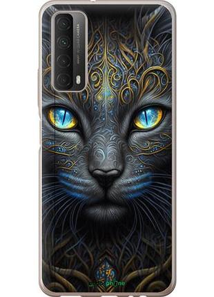 Чехол на huawei p smart 2021 кошка "5548u-2100-10746"