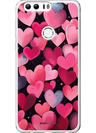 Чехол на huawei honor 8 сердечки 4 "5662u-351-10746"