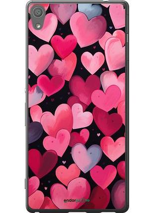 Чехол на sony xperia xa ultra dual f3212 сердечки 4 "5662u-391-10746"