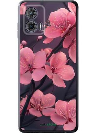 Чехол на motorola g73 пурпурная сакура "6075u-3196-10746"