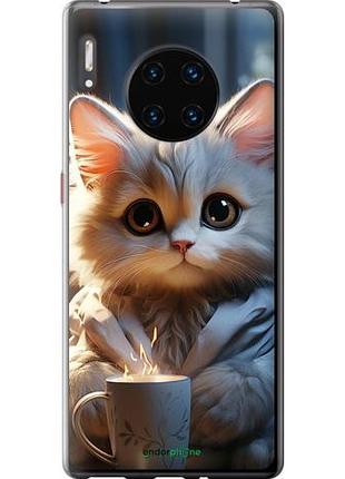 Чехол на huawei mate 30 pro white cat "5646u-1796-10746"