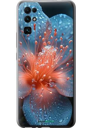 Чехол на huawei honor 30 роса на цветке "6039u-1921-10746"