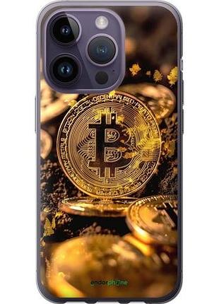 Чохол на iphone 14 pro золота лихоманка біткойна "6089u-2646-10746"