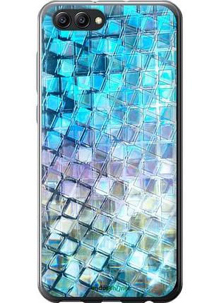 Чехол на huawei honor v10 / view 10 переливающаяся чешуя "227u-1579-10746"