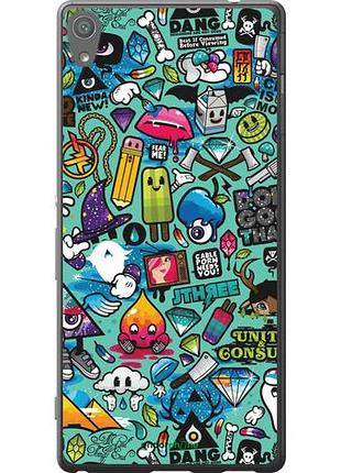 Чехол на sony xperia xa ultra dual f3212 стикер бомбинг 1 "693u-391-10746"