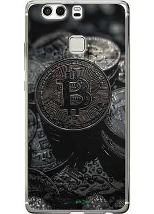 Чехол на huawei p9 plus black bitcoin "6090u-300-10746"