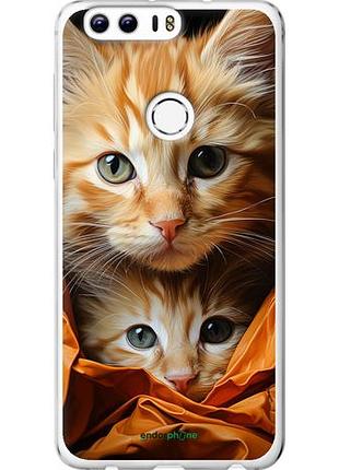 Чехол на huawei honor 8 котики 2 "5664u-351-10746"