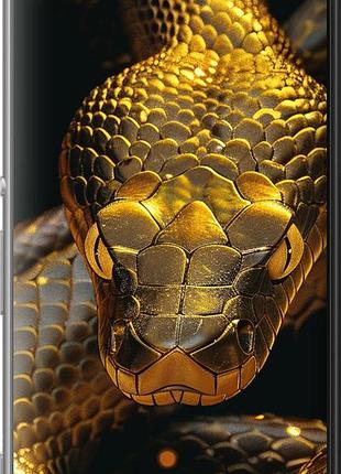 Чехол на sony xperia m5 e5633 golden snake "6072u-217-10746"