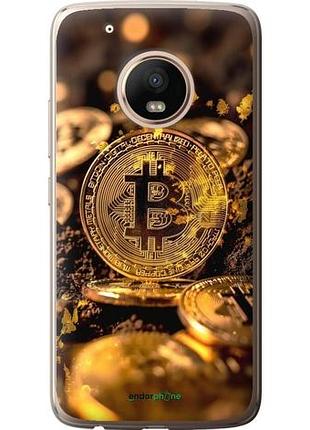 Чехол на motorola moto g5 plus золотая лихорадка биткойна "6089u-1038-10746"