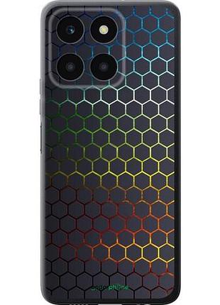 Чехол на huawei honor x6a переливающиеся соты "498u-3340-10746"