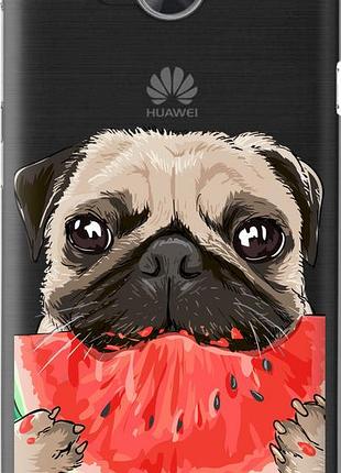 Чехол на huawei y3ii / y3 2 мопс и арбуз "4665u-495-10746"