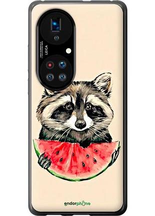 Чехол на huawei p50 енотик с арбузом "4605u-2292-10746"