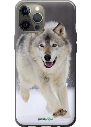 Чехол на iphone 12 pro max бегущий волк "826u-2054-10746"