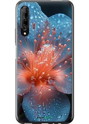 Чохол на huawei p smart pro роса на квітці "6039u-1906-10746"
