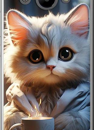 Чехол на huawei y3 2017 white cat "5646u-991-10746"
