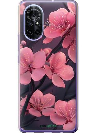 Чехол на huawei nova 8 пурпурная сакура "6075u-2245-10746"