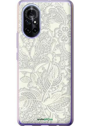 Чехол на huawei nova 8 белое кружево "4383u-2245-10746"