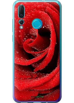 Чехол на huawei nova 4 красная роза "529u-1632-10746"
