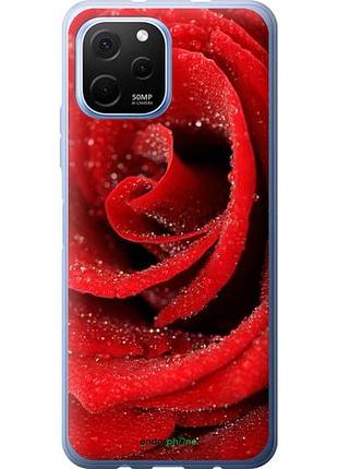 Чехол на huawei nova y61 красная роза "529u-2983-10746"