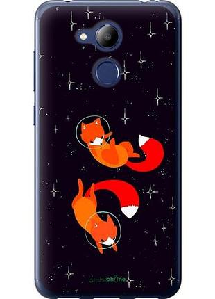 Чехол на huawei honor 6c pro лисички в космосе "4519u-1358-10746"