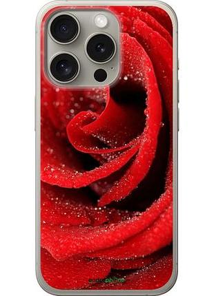 Чохол на iphone 15 pro червона троянда "529u-3096-10746"