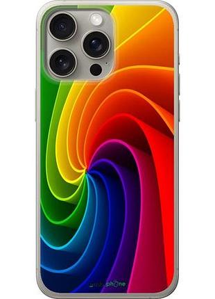 Чохол на iphone 15 pro max райдужний вихор "747u-3098-10746"
