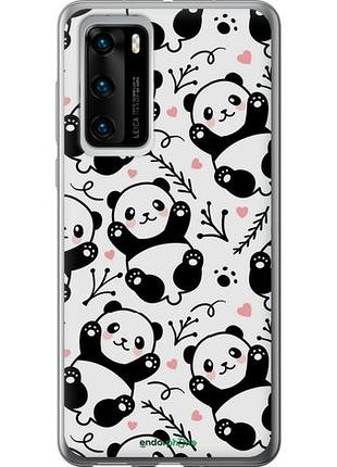 Чехол на huawei p40 панды "4318u-1840-10746"