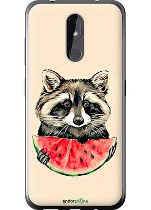 Чехол на nokia 3.2 енотик с арбузом "4605u-1705-10746"