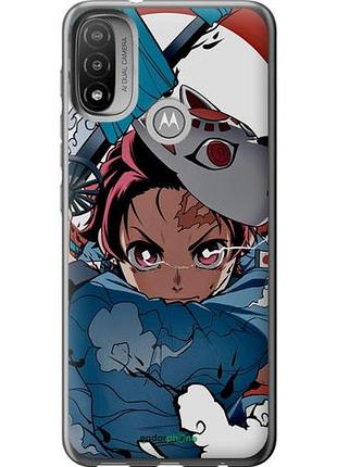 Чехол на motorola e20 танджиро камадо "5574u-2509-10746"