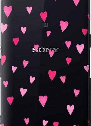 Чехол на sony xperia z3 compact d5803 сердечки 2 "4763u-277-10746"