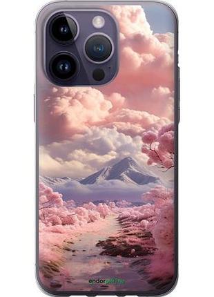 Чехол на iphone 14 pro max розовые облака "5660u-2667-10746"