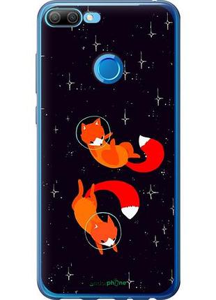 Чехол на huawei honor 9i лисички в космосе "4519u-1853-10746"