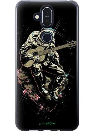 Чехол на nokia 8.1 космонавт с гиратой "4138u-1620-10746"