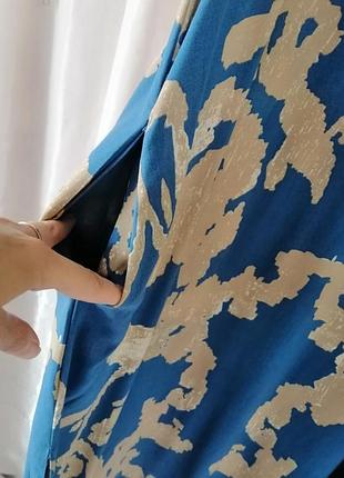 Платье туника натуральный хлопок вискоза с карманами длина ниже колена является небольшим дефектом надрых нитей по шву 4