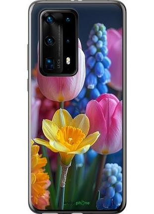 Чехол на huawei p40 pro plus весенние цветы "6058u-1917-10746"