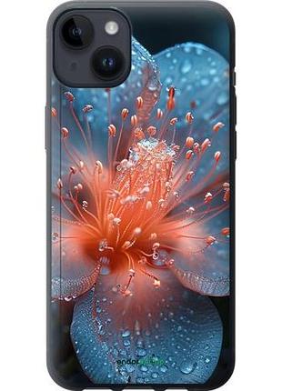 Чехол на iphone 14 plus роса на цветке "6039u-2645-10746"