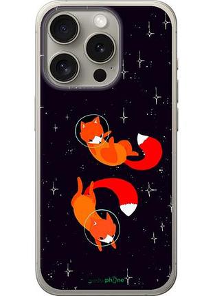 Чехол на iphone 15 pro лисички в космосе "4519u-3096-10746"