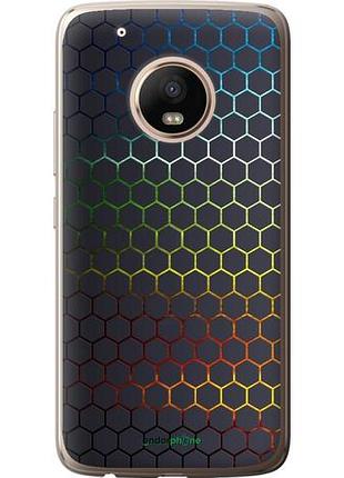 Чохол на motorola moto g5 plus переливні стільники "498u-1038-10746"