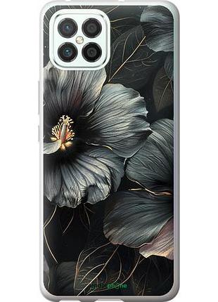 Чохол на huawei nova 8 se чорні квіти "6031u-2126-10746"