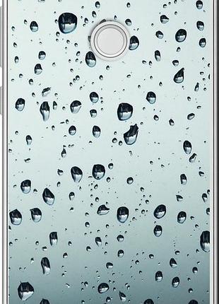 Чехол на huawei p8 lite (2017) стекло в каплях "848u-777-10746"