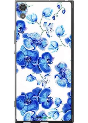 Чехол на sony xperia xa1 ultra g3212 голубые орхидеи "4406u-1237-10746"