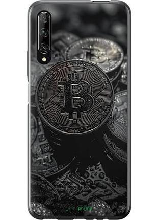 Чехол на huawei p smart pro black bitcoin "6090u-1906-10746"