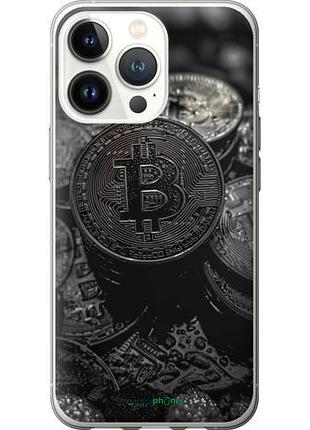 Чехол на iphone 13 pro black bitcoin "6090u-2372-10746"