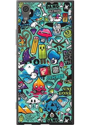 Чехол на sony xperia xa1 g3112 стикер бомбинг 1 "693u-964-10746"