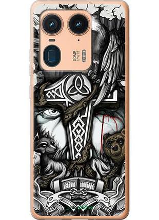 Чохол на motorola moto x50 ultra тату вікінг "4098u-3866-10746"