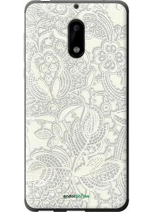 Чехол на nokia 6 белое кружево "4383u-898-10746"