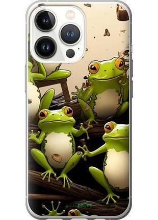 Чехол на iphone 13 pro жабки "5656u-2372-10746"