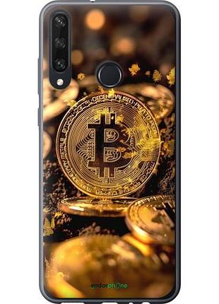 Чехол на huawei y6p золотая лихорадка биткойна "6089u-1952-10746"