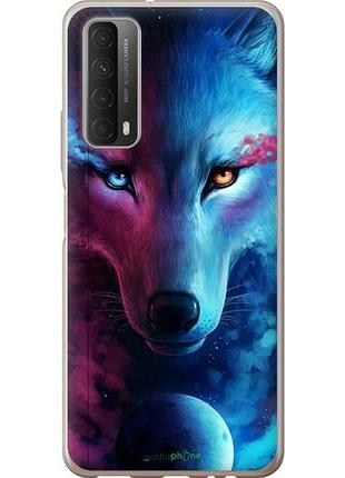 Чехол на huawei p smart 2021 арт-волк "3999u-2100-10746"