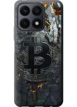 Чехол на huawei honor x8a раскаленный биткойн "6091u-2963-10746"